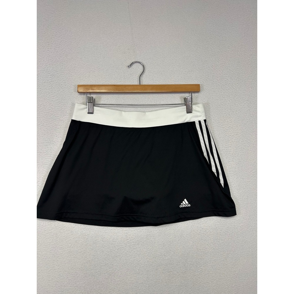 Athletic Sporty Adidas Womens Size M Black White Response Climalite Skort